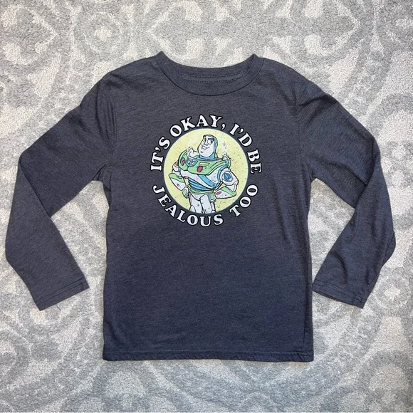 Disney Buzz Lightyear Long Sleeve Shirt - Dark Gray - Picture 1 of 3